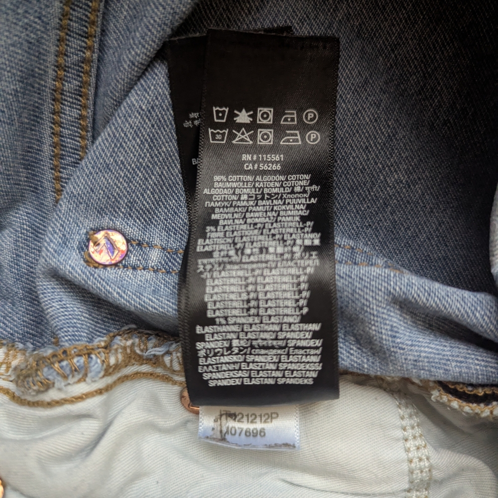 7 For All Mankind Men's Light Blue The Straight Jeans 32x33.25 - Picture 6 of 7